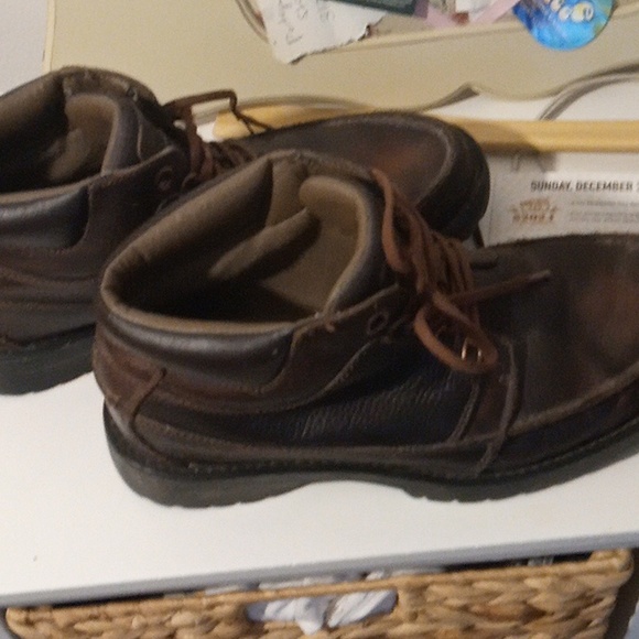 Timberland  dark brown hiker Leather Boots Men's Size 9 Brown 565-155772 - Picture 6 of 10